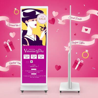 iBoard 43 Inch Vloerstaande Verticale Lcd Touchscreen Binnen Smart Advertising Screen Display Digitale Signage Reclamemachine