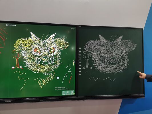Digitale zijborden Groene borden voor interactief flatpanel 75/86/98 inch