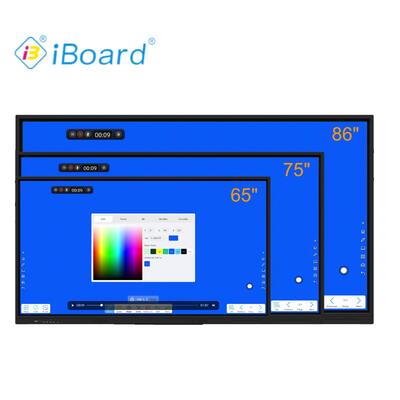 75 inch Interactief Flat Panel Basis Android-systeem Schrijfsoftware met AI-functie Goedkopere kosten Krachtige functie