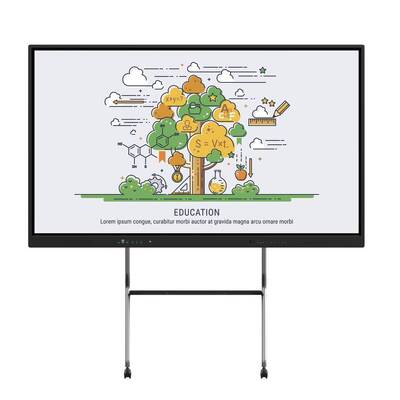 86 inch Android-pc i5 i7 dubbel systeem 50 Touch 4K interactief whiteboard voor klaskantoor