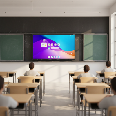 75 inch Iboard 4K Smart Whiteboard met 20 touchpoints voor lesgeven en vergaderingen