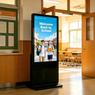 43/49/55/65/75 inch Vloerstaand Commercieel Display Aanraakscherm Kiosk Reclame Digitaal Signage