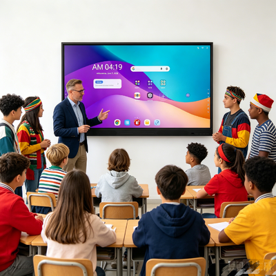 75 inch Google EDLA gecertificeerd Android 16 interactieve schermen voor schoolbijeenkomsten
