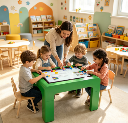 Interactieve Touch Table Smart Touch Screen tafels voor kinderen 43 inch