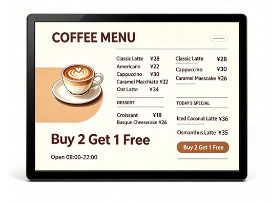 Wandtype 32 43 49 55 65 Inch Smart Touchscreen Monitor Mediaspeler USB HDMI Poort Voor Evenementen