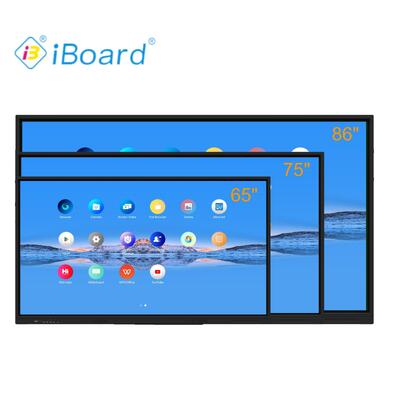iBoard Interactief Flat Panel 86 Inch 4k Resolutie Smart Touch met Nieuw Android Systeem Apparatuur voor Klaslokaal Kantoor Vergadering