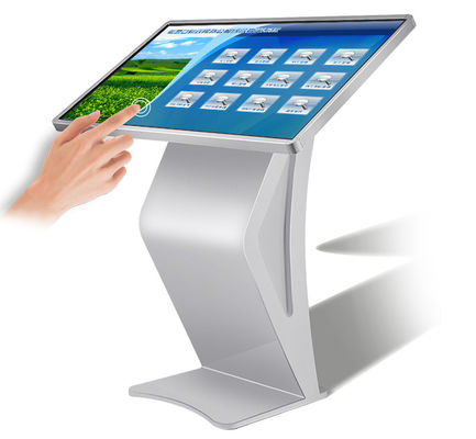 16 9 Touch screenkiosk, 3840x2160-Vloer die Digitale Signage bevinden zich
