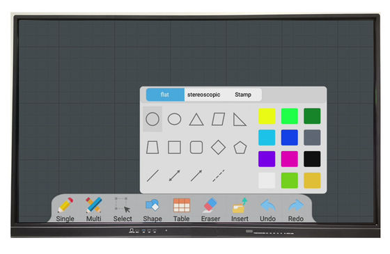 86 muur van het het“ LEIDENE zet de Interactieve Super Slimkader van Whiteboard op