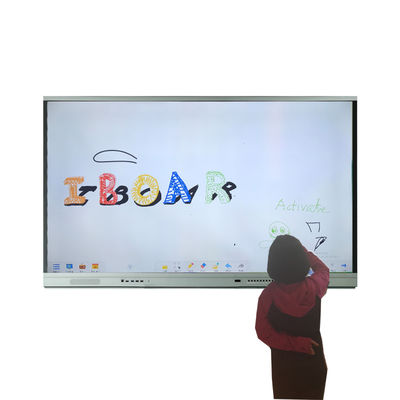 3840*2160 LCD Teaching Board 5ms Interactief Touch Board Windows Linux Infrarood Voor zakelijk of schoolonderwijs