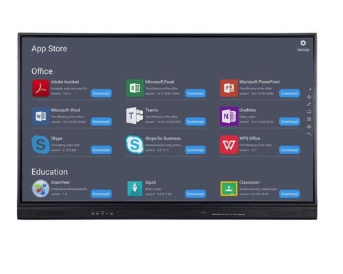 Interactieve het Vlakke Comité van de 98 duim Slimme Raad Vertoning met opscomputer