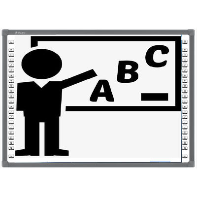 Het slimme Klassen Optische Interactieve Onderwijs Whiteboard voor Schoolonderwijs 2 Camera's Zwart Kader