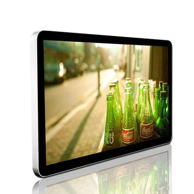 98“ Touch screenkiosk die Digitale Signage met PCAP-Camera en Mic adverteert