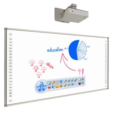 98 inch Infrarood Smart Digital Board Touch Screen Interactief Whiteboard Met Projector Voor Klaslokaal