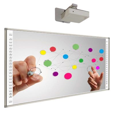 98 inch Infrarood Smart Digital Board Touch Screen Interactief Whiteboard Met Projector Voor Klaslokaal