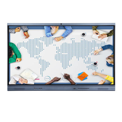 75“ NFC bouwde in camera & mic Interactieve Vlakke Comité 4K Interactieve whiteboard voor Business&-Klaslokaal