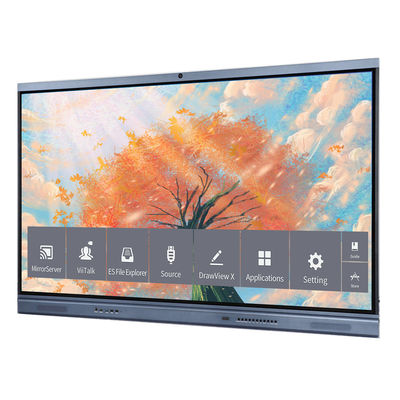 20 Touch Point 75 Inch LCD Smart Board Voor Interactieve Touch Solutions In School Office Conferentie Interactieve platte paneel