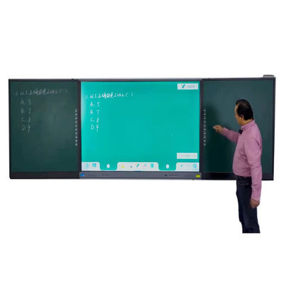 Intelligent Blackboard 75 86 Inch Display Multi Finger Interactieve Touch Side Bar Links Rechts Board Voor klasstudenten