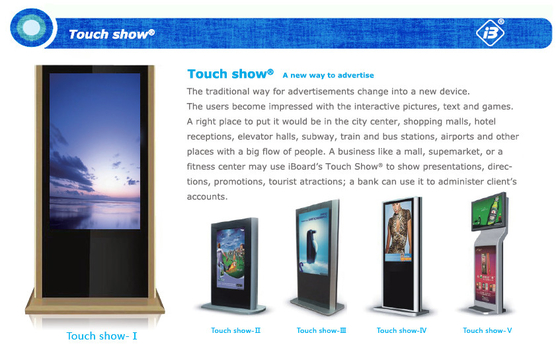 Het nieuwe het type van Ontwerp Multiaanraking A LCD Comité leidde het Touche screenkiosk van de Digitale Vertoningskiosk voor Reclame