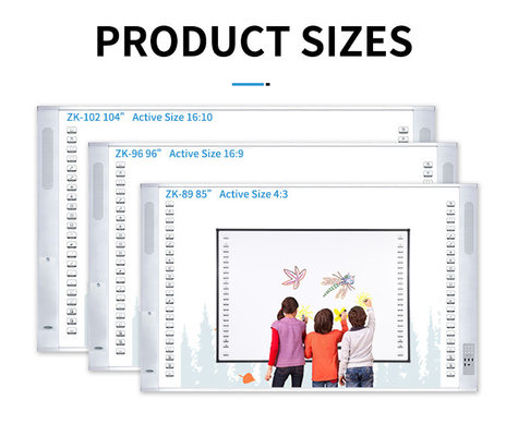 Gemakkelijke Verrichtings Slimme Multifunctioneel allen in Één Infrarode Interactieve Whiteboard met het Onderwijssoftware voor School