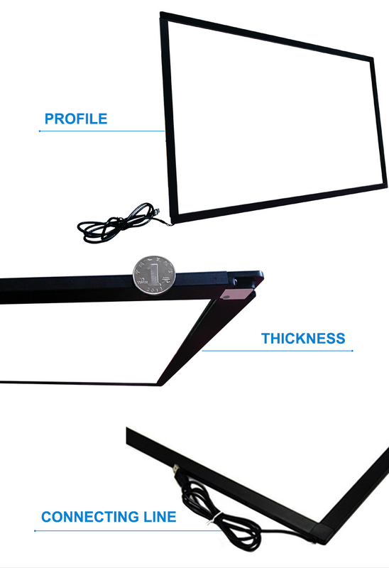USB-interface Open frame overlay De perfecte oplossing voor single of multi-touch behoeften touch bezel