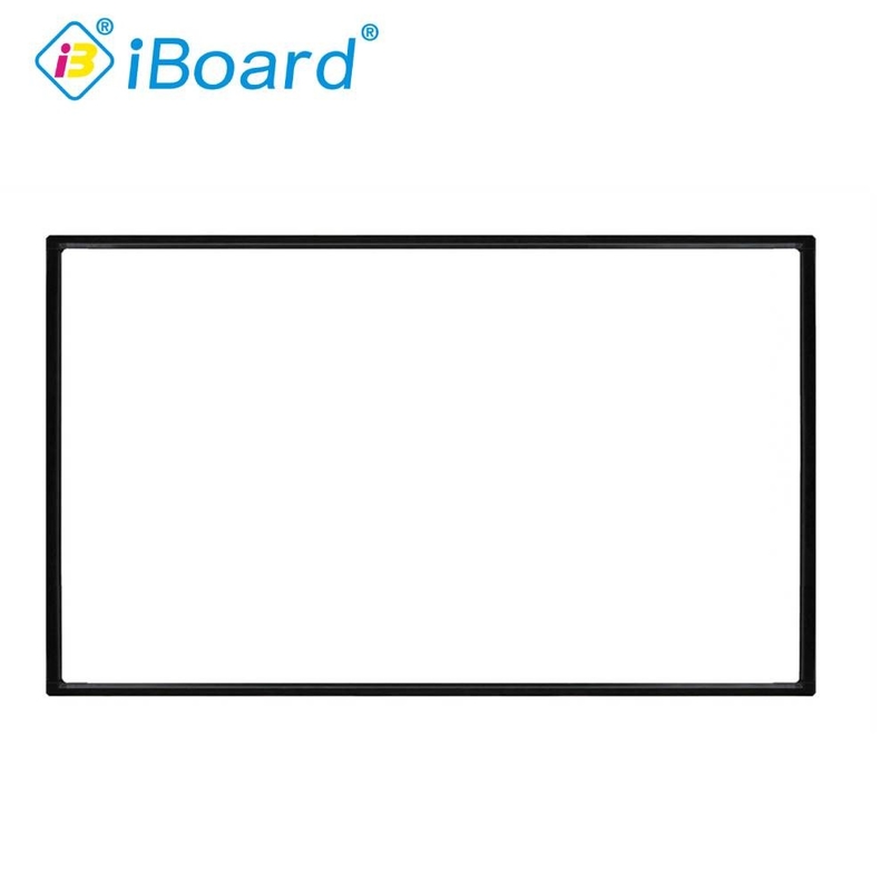 Iboard Interactive Whiteboard Overlay Infrared Touch 120 Inch 10 Points USB Port 4K Projector White Board For Room School