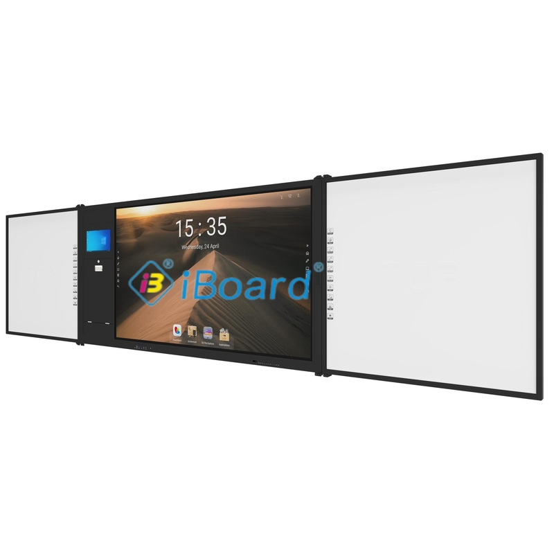 4K Ultra HD interactief whiteboard met ingebouwde luidsprekers op een Grade AG-paneel voor boeiende presentaties