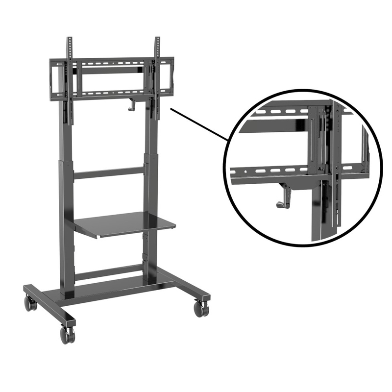 65 75 Inch Mobile Stand Voor Interactief Flat Panel Wand TV Mobile Bracket Voor Smart Board Met Concurrerende Prijs