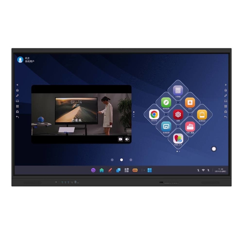 IR Interactief Whiteboard EDLA Google Gecertificeerd Zwart Android OPS 40 Punten Monitor met NFC Licht Sensor Voor schoolkind