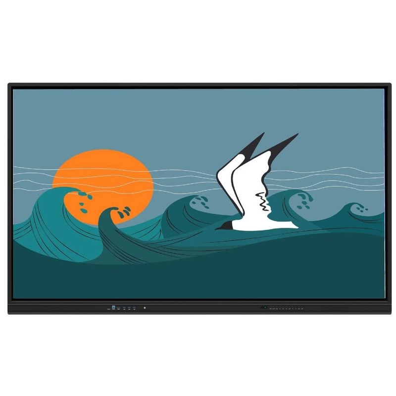 Touch Method Finger Pen Smart Board Met ingebouwde luidsprekers LCD Smart Board 65 75 86 98 Inch Onderwijzingssoftware Screen Recorder Screenshot Draadloos delen Voor het trainen klaslokaal