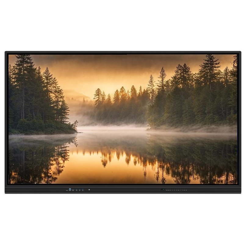 4K 65 75 86 98 110 inch Anti-glare gehard Panel Interactief Smart Whiteboard IR Monitor Super Slim Frame computer monitor voor schoolbijeenkomst training evenement