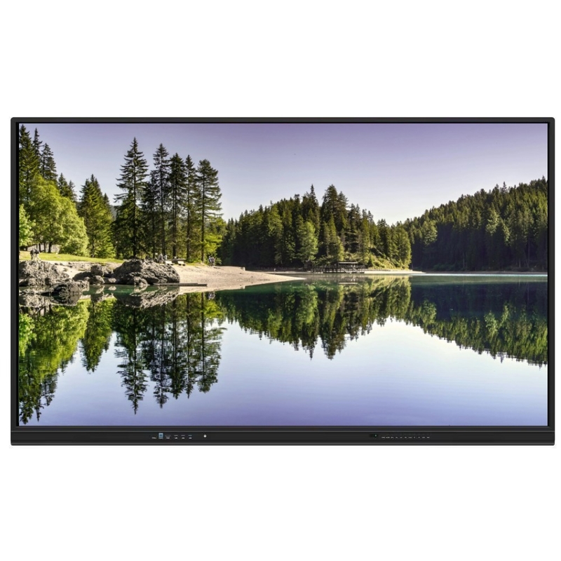 Nieuwere versie Android-systeem Interactief platte paneel met hoog contrast 1200:1 En cursorsnelheid 100 Dot/S 20 Touch Point ondersteund met scherm delen interactief whiteboard