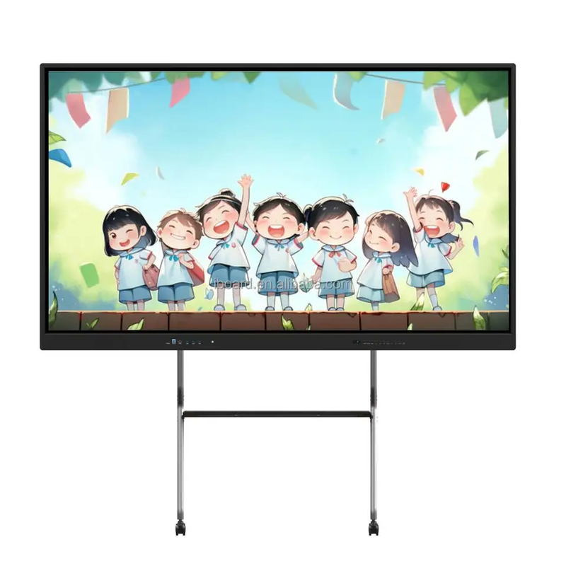 Zwart frame kleur interactief touchscreen whiteboard met schrijfsoftware