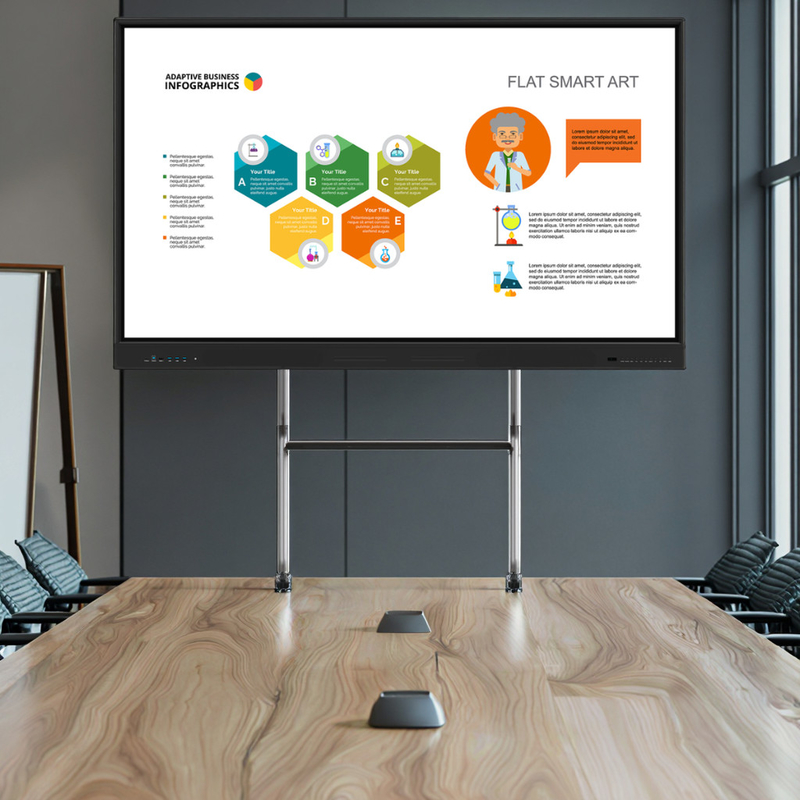 Multi-Touch Screen Stylus ondersteunt 20 aanraakpunten Ingebouwde microfoon met schermspiegeling Interactief whiteboard Android OS