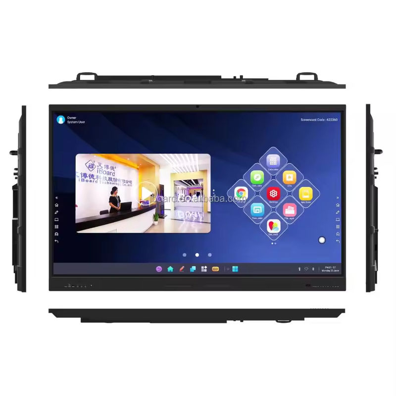 Infrarood Touch Technology Interactieve touchscreen monitor 150W Energieverbruik 178° Zienhoek
