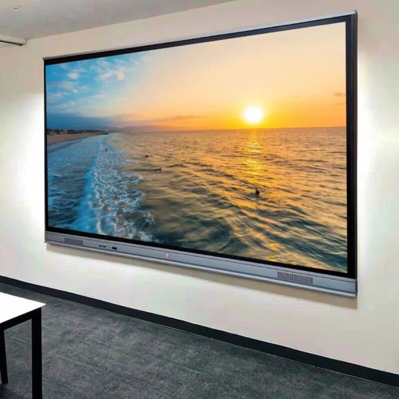 65 inch interactief paneel voor presentatieprestaties met wifi bluetooth whiteboard software ingebouwd voor klaskamer vergaderruimte wit/zwart kastkleur