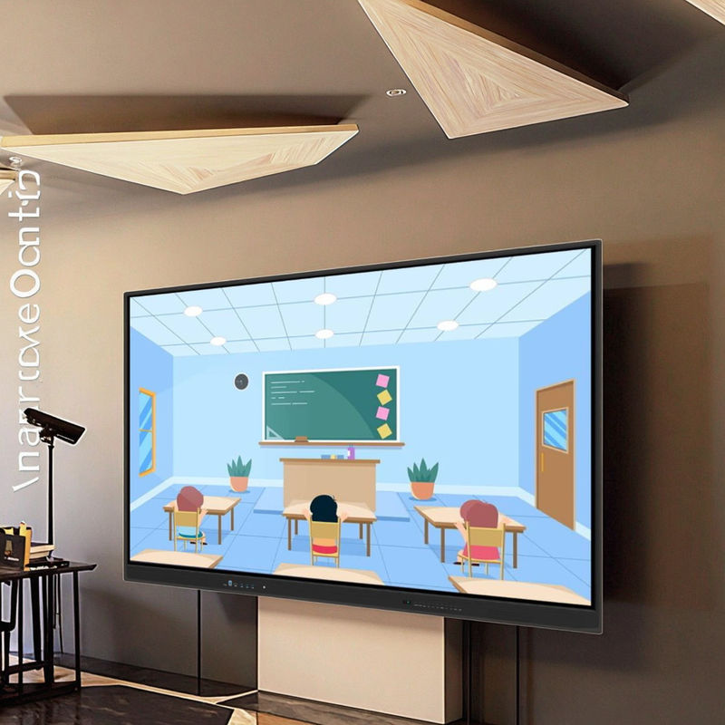 Fabrieksprijs 75 inch Android Window Dual System Touch Screen Digitaal Interactief Smart TV Whiteboard voor vergaderingen Klaslokaal