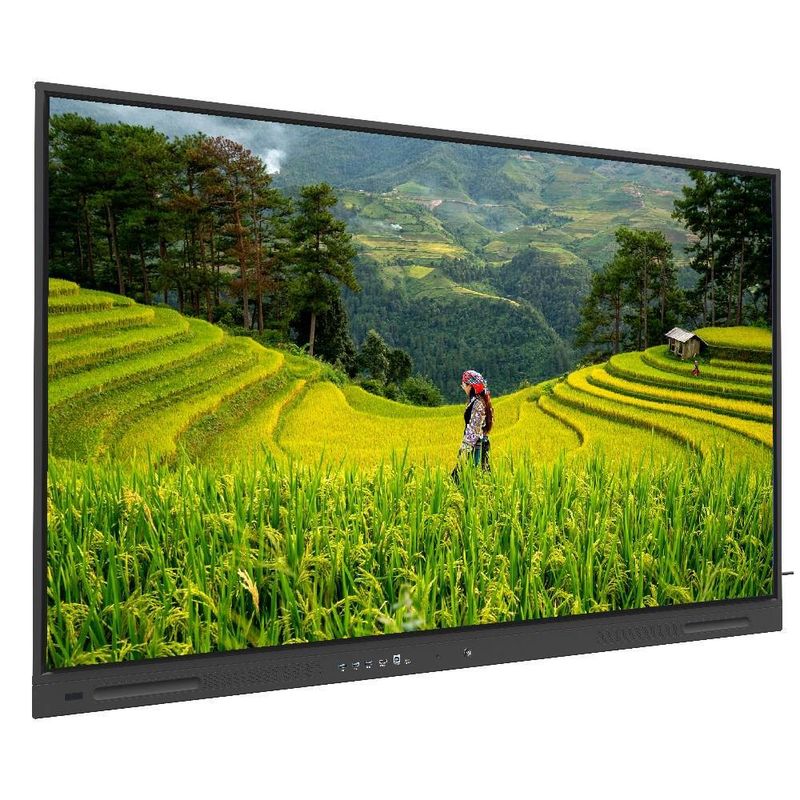 Interactief plat paneel 75 inch Android 14 OPS PC Wifi BT USB RJ45 Touch Software Smart Board voor schoolonderwijs Opleidingsvergadering