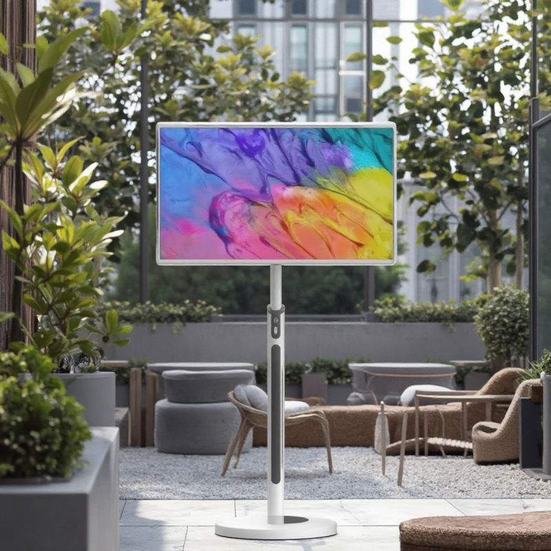 IBoard 32 inch Draagbare Oplaadbare Smart Tv Met Camera Batterij Touchscreen Monitor Interactief Digitaal Display Voor Thuis Kantoor