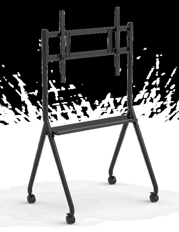Nieuw aangekomen Interactief Whiteboard Statief Verrijdbaar 42 Tot 75 Inch TV Monitor Hefbaar Mobiel Statief Max. Draagvermogen 60 KG Krachtige Wielen Gemakkelijk Verplaatsbaar voor interactief whiteboard mobiel statief