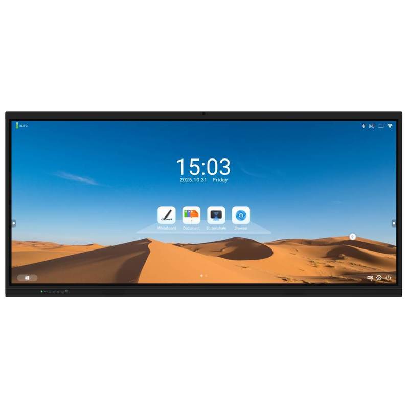 Interactive Flat Panel 92 Inch 21:9 Android Windows OS 5K resolution For Classroom University Meeting Room