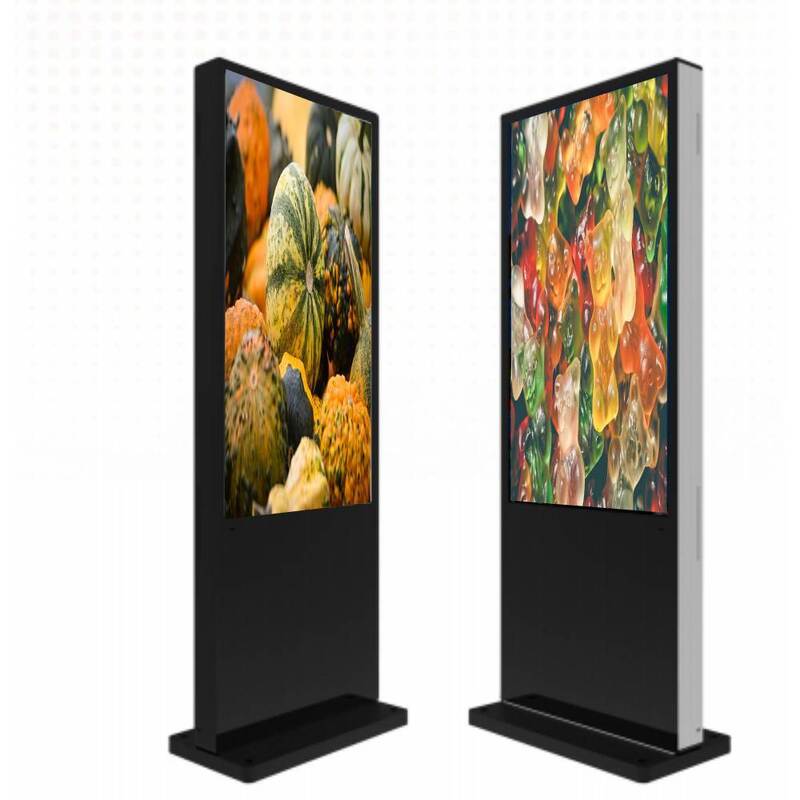 55 inch 4K touchscreen kiosk met Android/Windows OS voor interactieve digitale bewegwijzering en menuborden