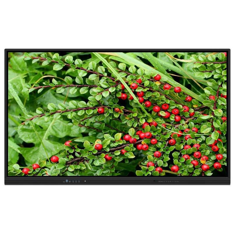 65 75 86 Inch LED Interactief Whiteboard met 2x15W luidsprekers Horizontale oriëntatie Wandmontage voor thuisonderwijs Conferentie Zoom vergaderingen