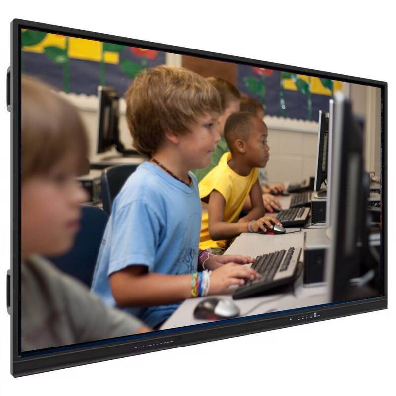 VESA standaard wandmontage interactief platte paneel met 4mm gehard glas en 6 Array microfoon ingebouwd voor een hoge respons