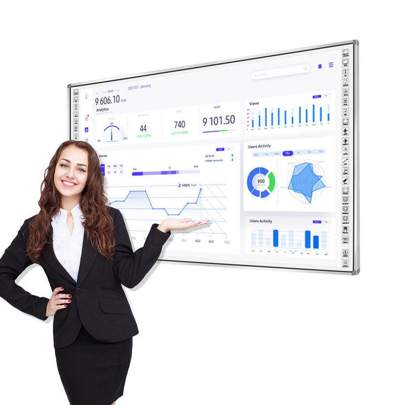 75 Inch Alles-in-één Interactief Whiteboard met Infraroodtechnologie en 20-punts Capacitief Touchscreen
