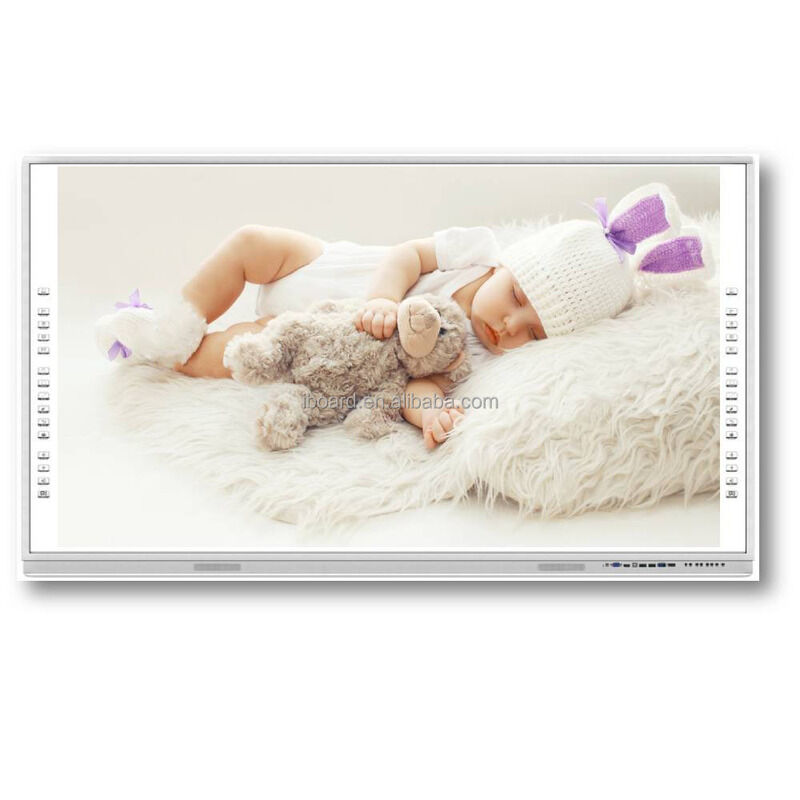 Meerdere talen Optioneel All In One Interactief Whiteboard 75 inch Interactief Display Grootte en gegalvaniseerd ijzeren stalen plaat Achterblad Materiaal Ondersteunende samenwerking