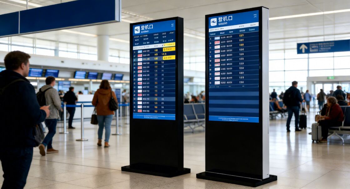 43 inch Black Display Mode Digitaal signage met afstandsbeheer van inhoud en aangepaste schermgrootte voor verbeterde advertentieweergave