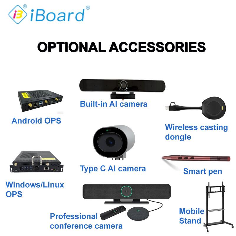 98 inch Interactief Flat Panel Basis Android-systeem Schrijfsoftware met AI-functie Goedkopere kosten Krachtige functie