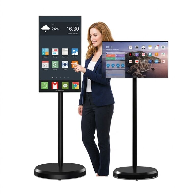 27 inch touchscreen kiosk met 10W2 luidsprekers voor interactieve openbaar vervoer informatie