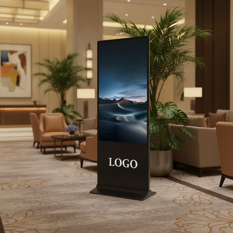 55/65/75 Indoor Touchscreen LCD Reclame Totem Verticale Kiosk CMS Software LED Display Digitale Signage en Displays