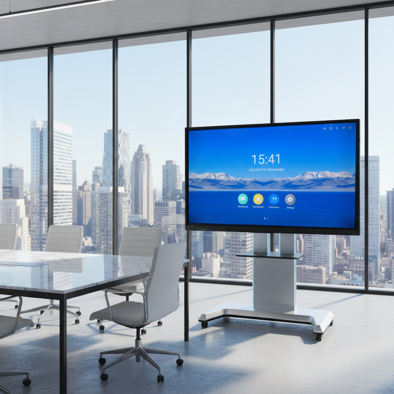 Iboard LCD Smart Board 75 inch interactief aanraakpaneel voor klaslokaal met educatieve softwaresuite